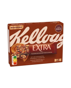Barres Céréales Extra Cacao Noisettes (3*35gr) | KELLOGG'S
