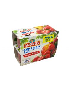 Compote Pomme Fraise (4*100gr) | ANDROS