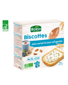 Biscottes Sans Sucres Et Sans Sel Ajoutes BIO 300G BORSA