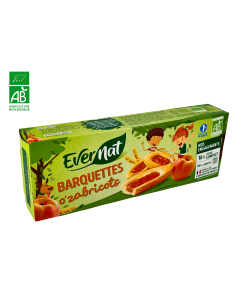 Biscuits Barquettes Abricot BIO (120gr) | EVERNAT
