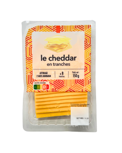 Cheddar 8 Tranches (150gr) | MARQUE SURPRISE