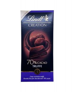 Tablette Chocolat Noir 70% Cœur Truffe (150gr) | LINDT