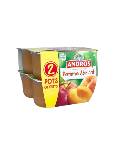 Compote Pomme Abricot (4*100gr) | ANDROS