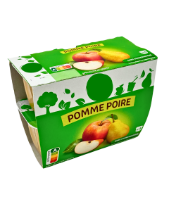Compotes Pomme Poire (4*100gr) | MARQUE SURPRISE