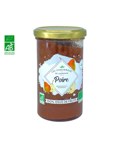 Confiture Poire 100% Fruit BIO (275gr) | CHAUDRONS DE GARONNE