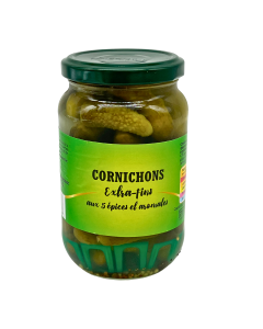 Cornichons Extra Fins Aux 5 Aromates (185gr) | MARQUE SURPRISE