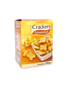 Biscuits Apéritif Crackers Emmental (100gr) | MARQUE SURPRISE