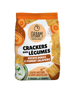 Crackers Patate Douce Et Piment (90gr) | GRAAM