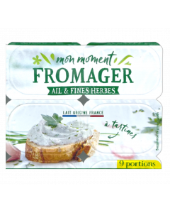 Fromage A Tartiner Ail Fines Herbes (9*20gr) | MARQUE DE DISTRIBUTEUR