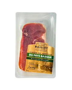 Jambon Basque Supérieur 5 Tranches (200gr) | MAISON BAILLET