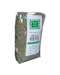Lentilles Vertes (1kg) | GRAIN DE FRAIS