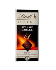 Tablette Chocolat Noir Sésame Grillé (100gr) | LINDT