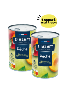 Lot Pêches Au Sirop (2*245gr) | SAINT MAMET
