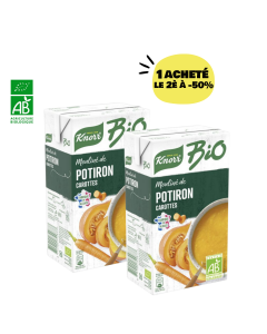 Lot Soupe Mouliné De Potiron & Carotte BIO (2*1L) | KNORR