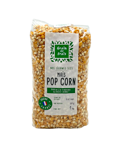 Maïs Pop Corn France (1kg) | GRAIN DE FRAIS