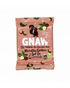 Mini Tablette Chocolat Noir et Noisettes Grillées (50gr) | GNAW