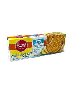 Biscuits Petit Croquant Citron Sans Sucres (120gr) | GAYELORD HAUSER