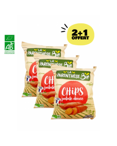 Lot Chips Patate Douce BIO (3*75gr) | LA PARENTHESE