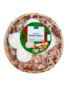 Pizza Chèvre Lardons (450gr) | MARQUE SURPRISE