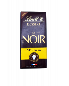 Tablette Dessert Chocolat Noir 51% (200gr) | LINDT