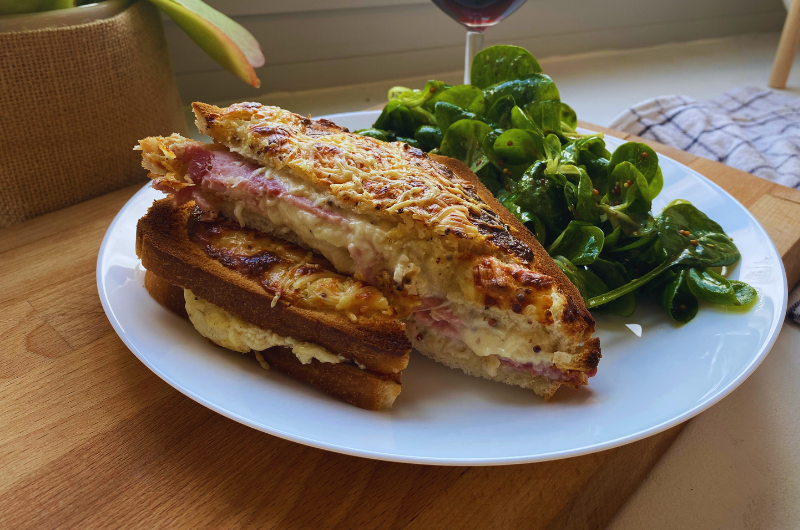 Croque-monsieur à la crème fraîche