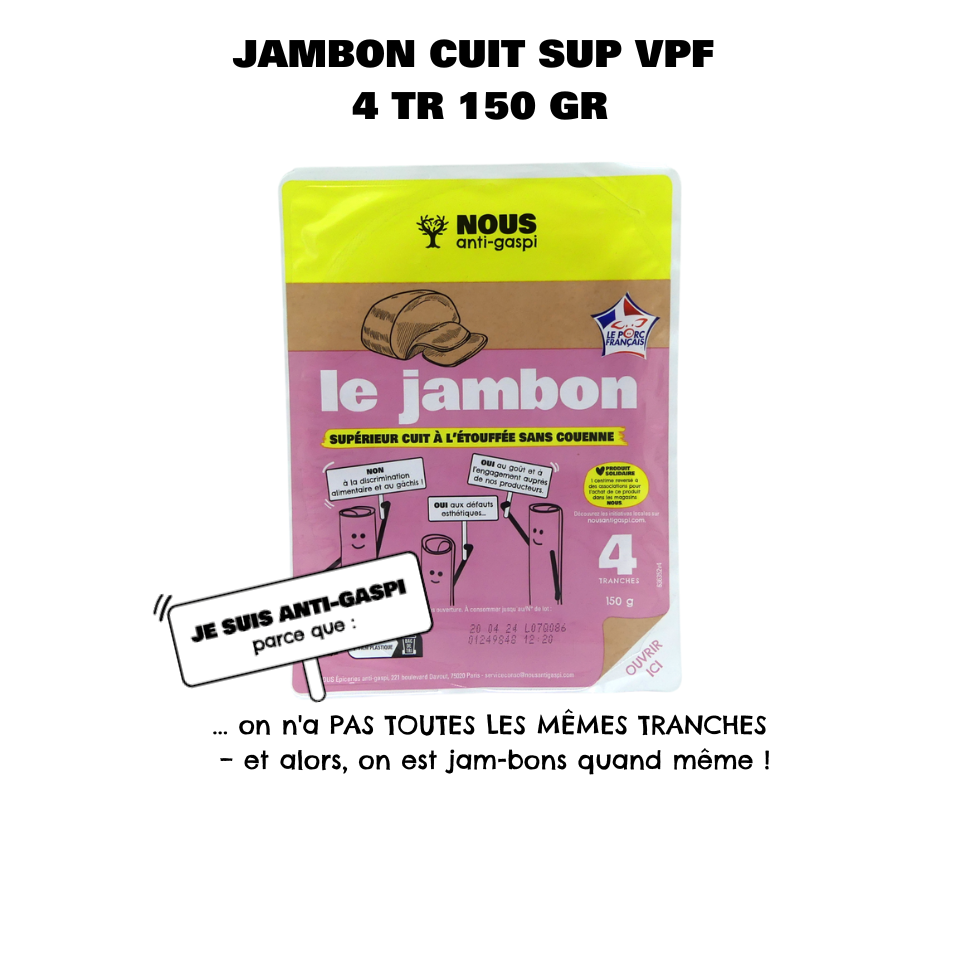 Jambon cuit NOUS anti-gaspi