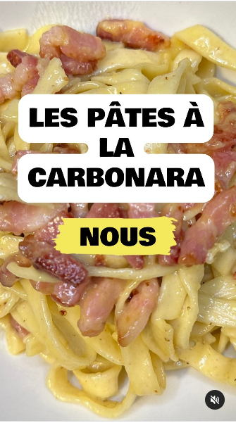 La vraie Carbonara à la mode NOUS 🤌🍝