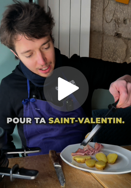 Raclette gourmande Saint-Valentin par Jean Covillault 🧀🫕
