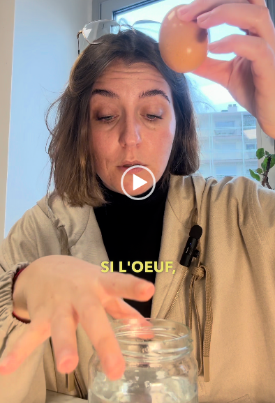 Vos œufs périmés ? Le test du verre d'eau !🥚✨