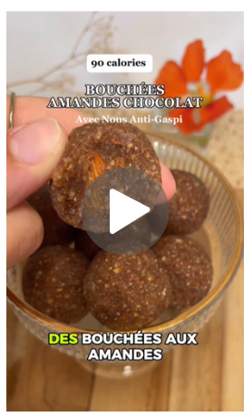 Bouchées amandes-chocolat anti-gaspi 🍫🌰